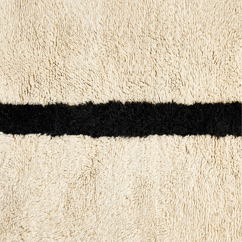 white and black Mrirt carpet| soft wool |customize your size| moroccan rug