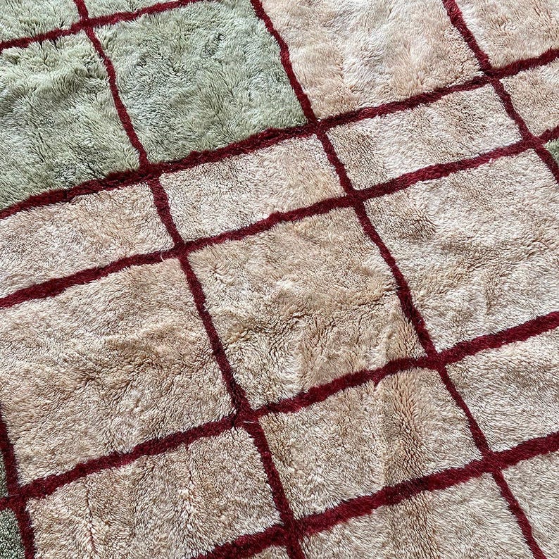 BENI OUARAIN carpet| soft wool |customize your size| moroccan rug