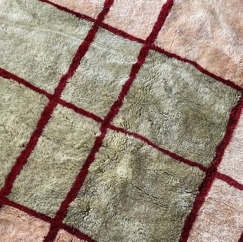 BENI OUARAIN carpet| soft wool |customize your size| moroccan rug
