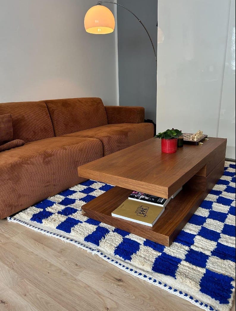 BENI OUARAIN carpet| soft wool |customize your size| moroccan rug