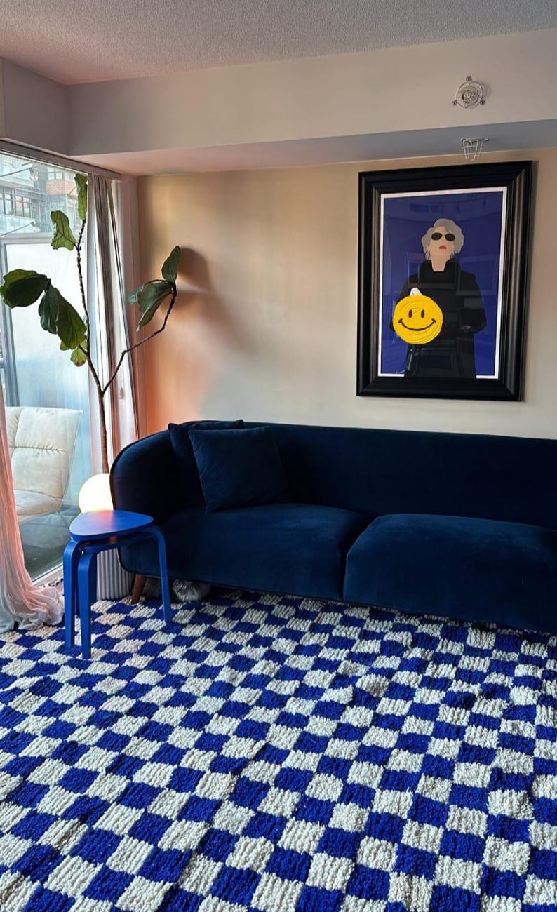 BENI OUARAIN carpet| soft wool |customize your size| moroccan rug