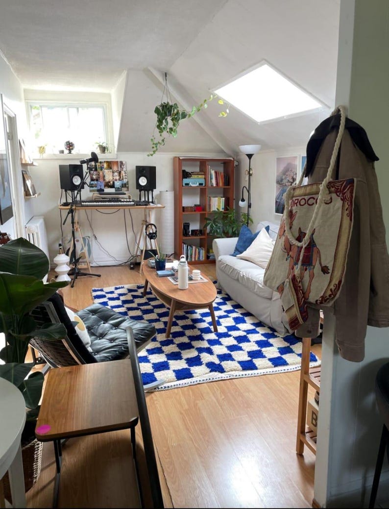 BENI OUARAIN carpet| soft wool |customize your size| moroccan rug