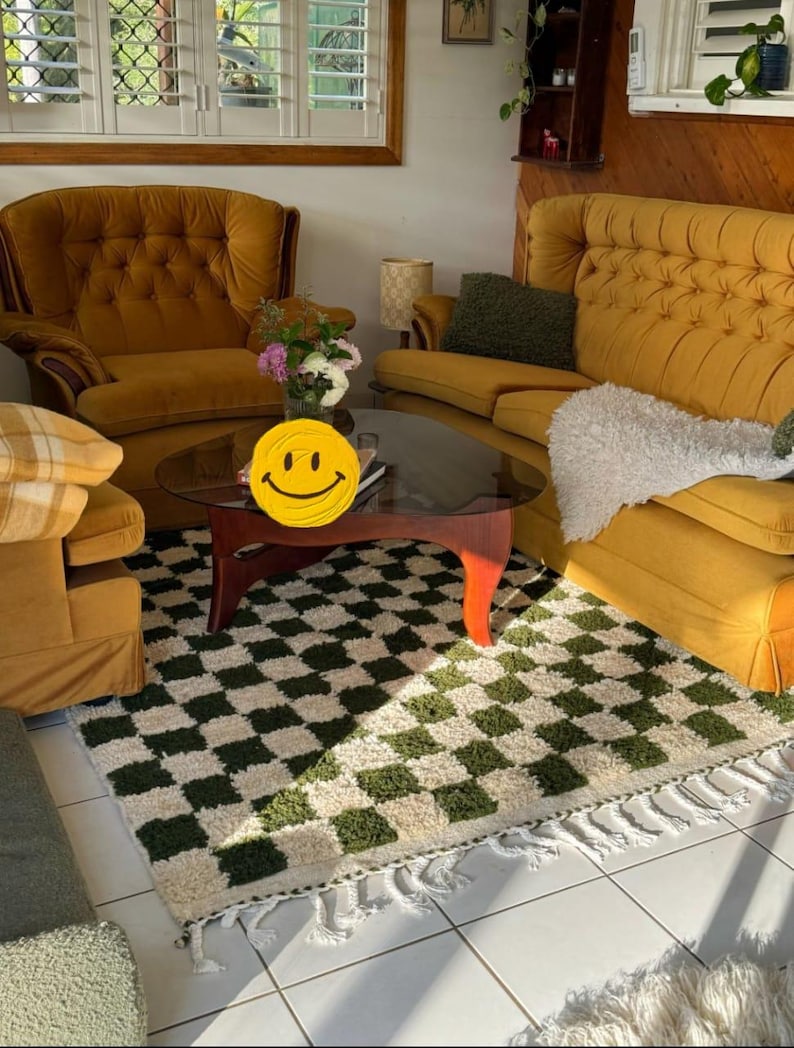 Green Mrirt carpet| soft wool |customize your size| moroccan rug