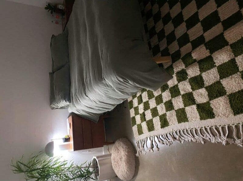 Green Mrirt carpet| soft wool |customize your size| moroccan rug