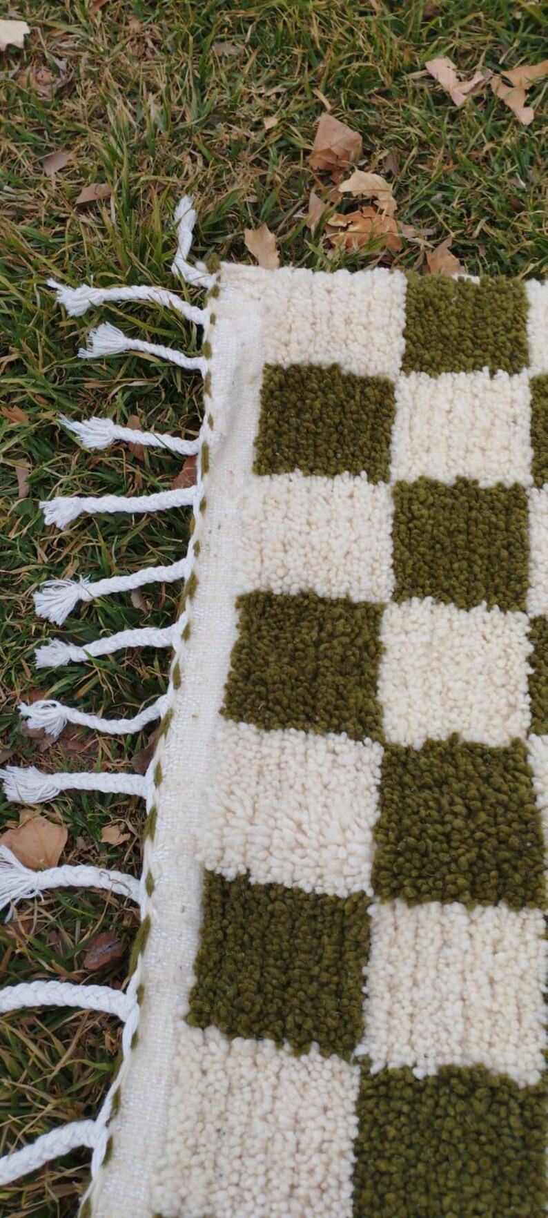 Green Mrirt carpet| soft wool |customize your size| moroccan rug