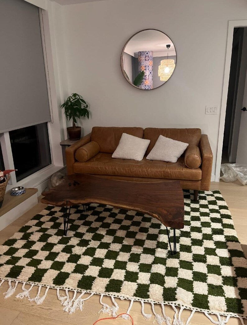 Green Mrirt carpet| soft wool |customize your size| moroccan rug