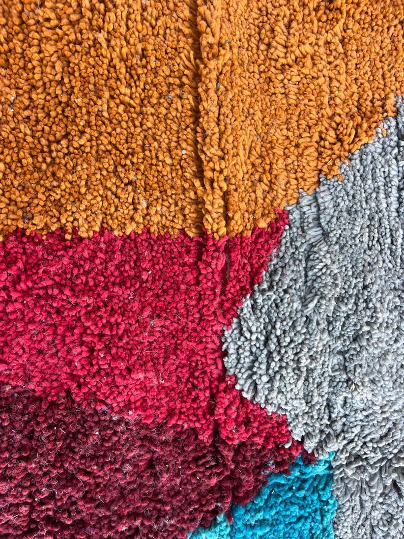 azilal carpet🧡❤️💙| soft wool |customize your size| moroccan rug