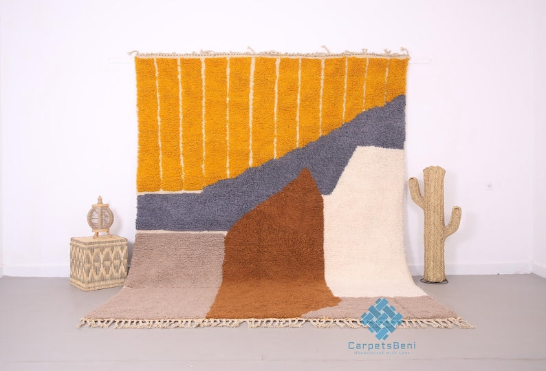 azilal carpet| soft wool |customize your size| moroccan rug