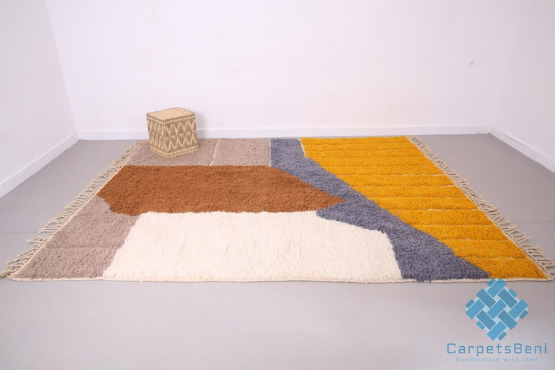 azilal carpet| soft wool |customize your size| moroccan rug