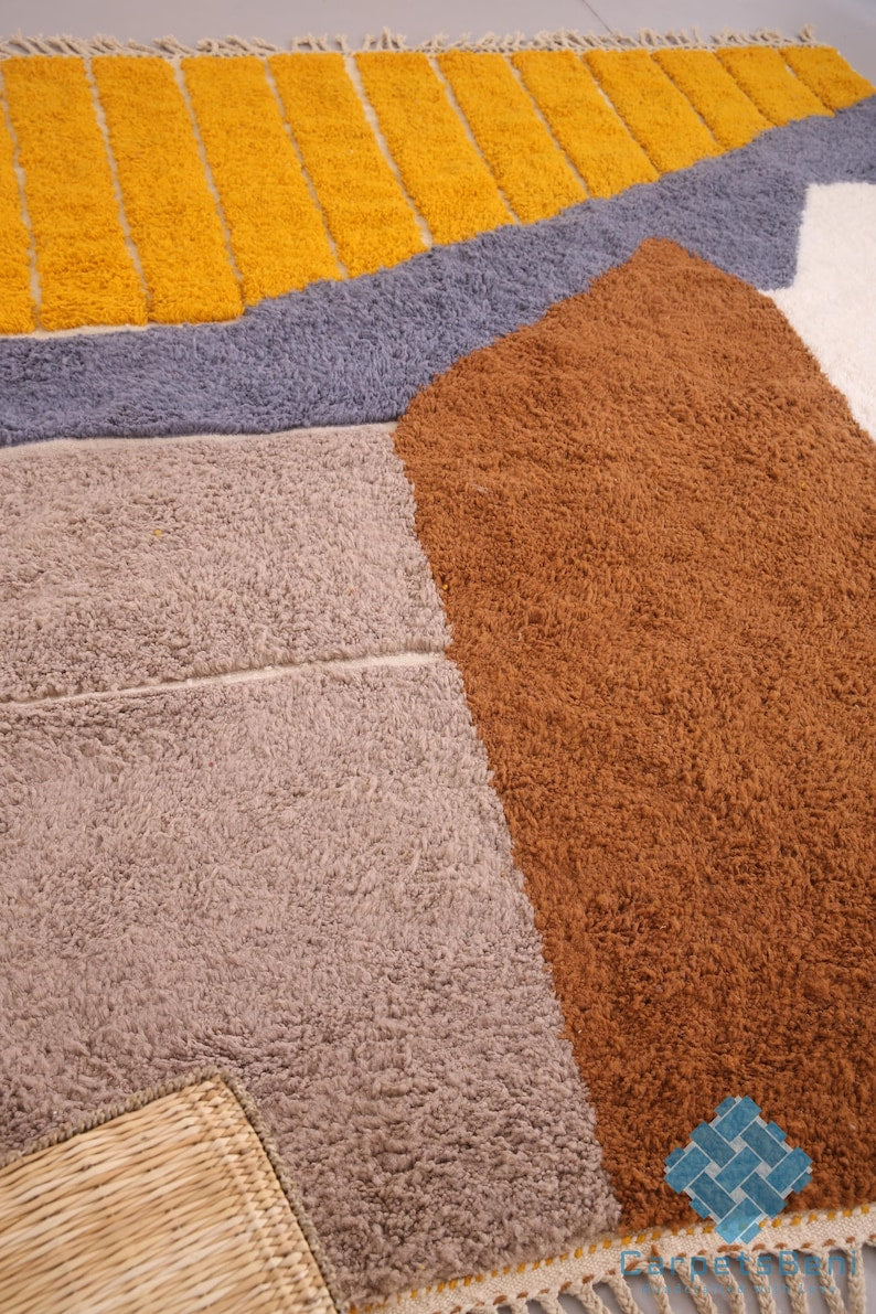 azilal carpet| soft wool |customize your size| moroccan rug