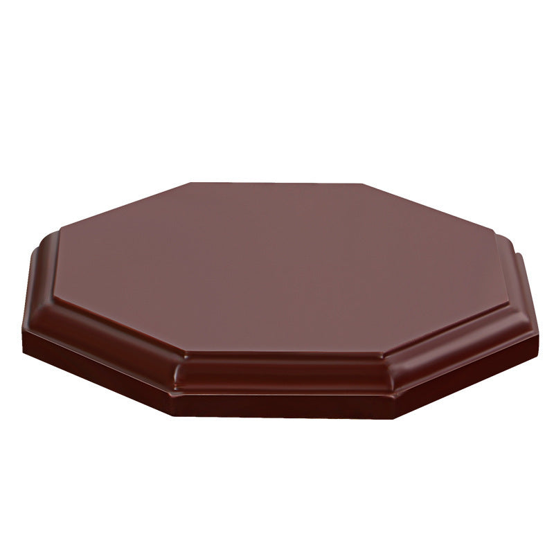 Vase base octagonal wood