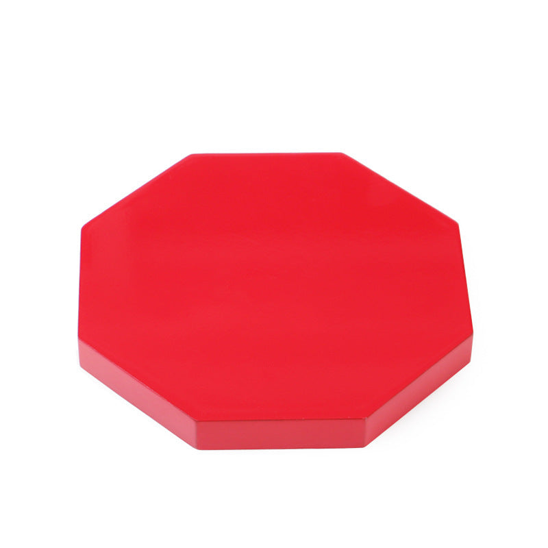 Vase base octagonal wood