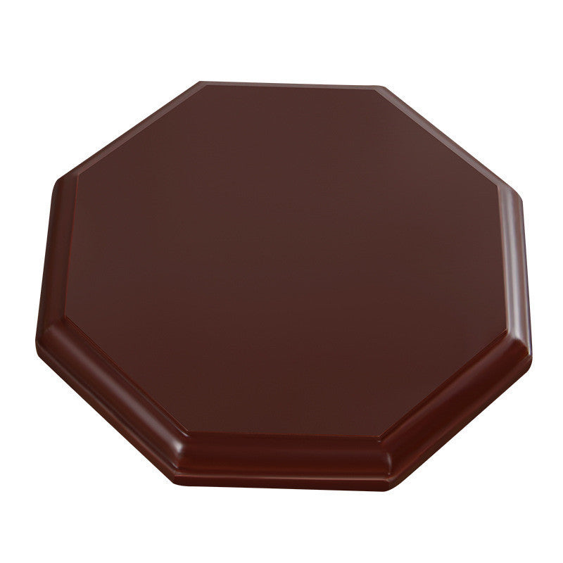 Vase base octagonal wood