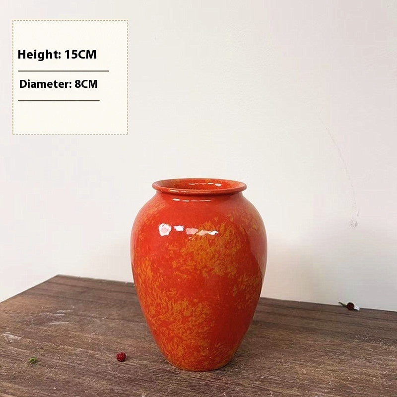 Ceramic Vase Soda Green Stoneware Vase Vintage Jar