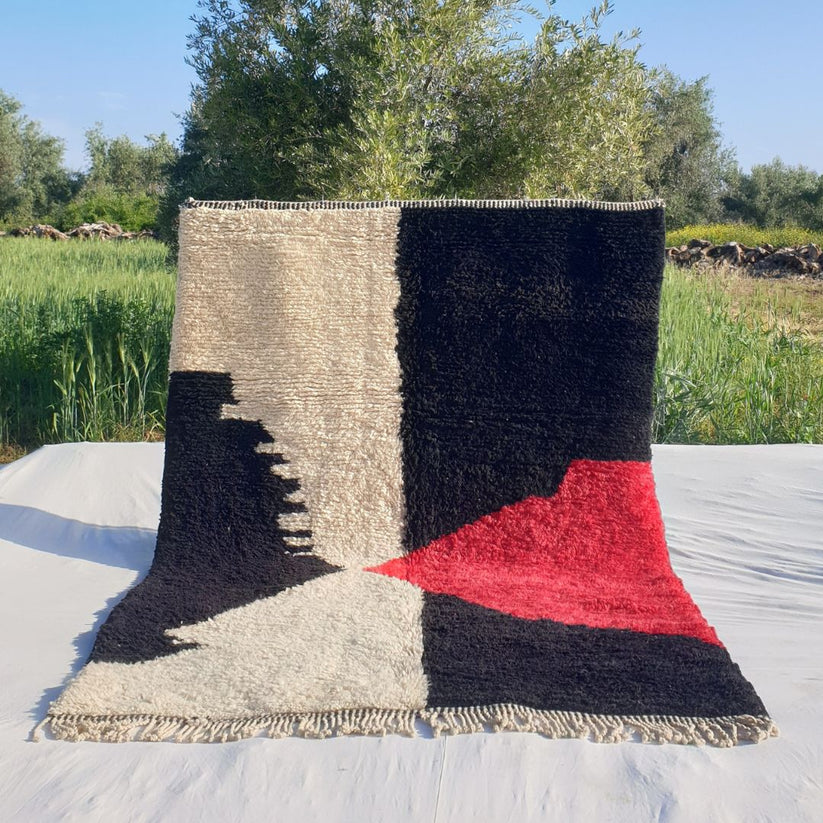 azilal carpet| soft wool |customize your size| moroccan rug