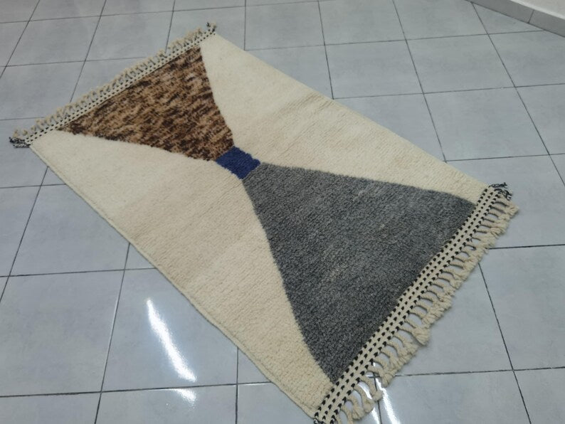 Handmade atlas azilal carpet| soft wool |customize your size| moroccan rug