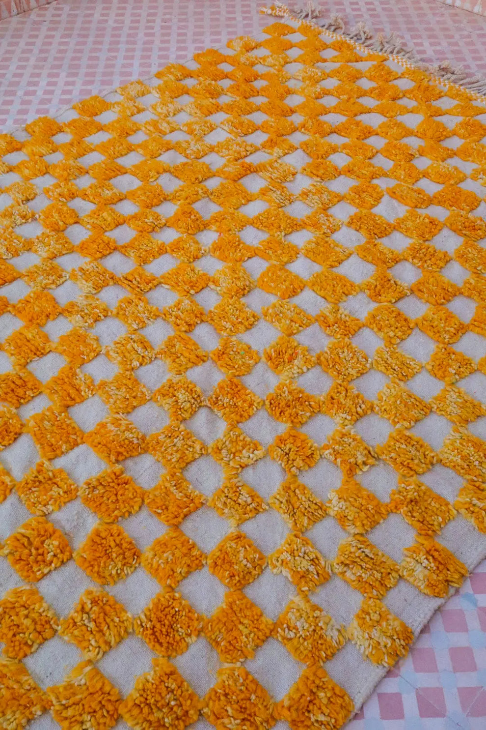 Orange 🧡 mrirt carpet| soft wool |customize your size| moroccan rug