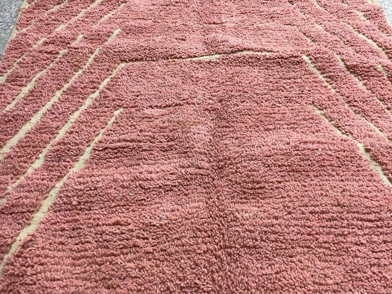 Pink mrirt carpet| soft wool |customize your size| moroccan rug