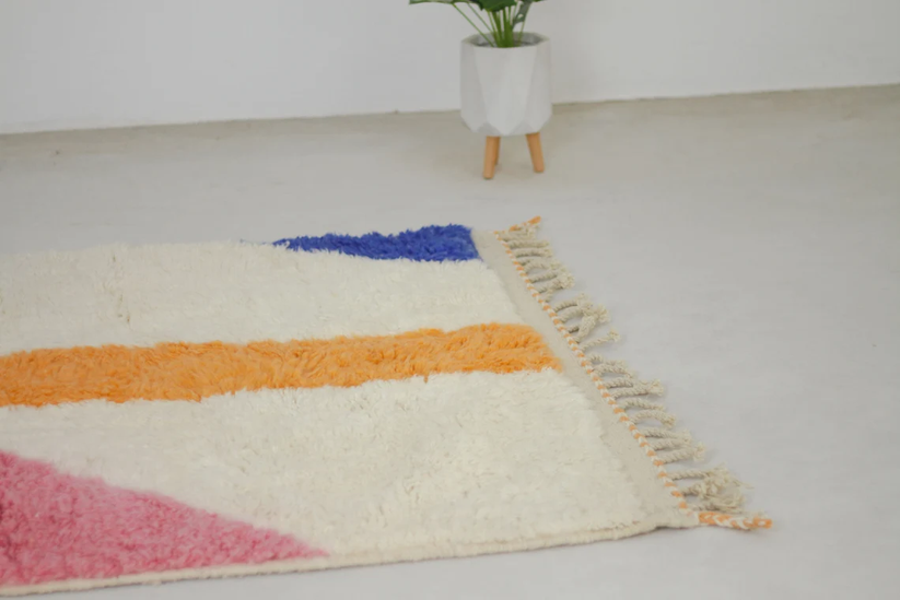 Tifratin Multicolore mrirt carpet| soft wool |customize your size| moroccan rug