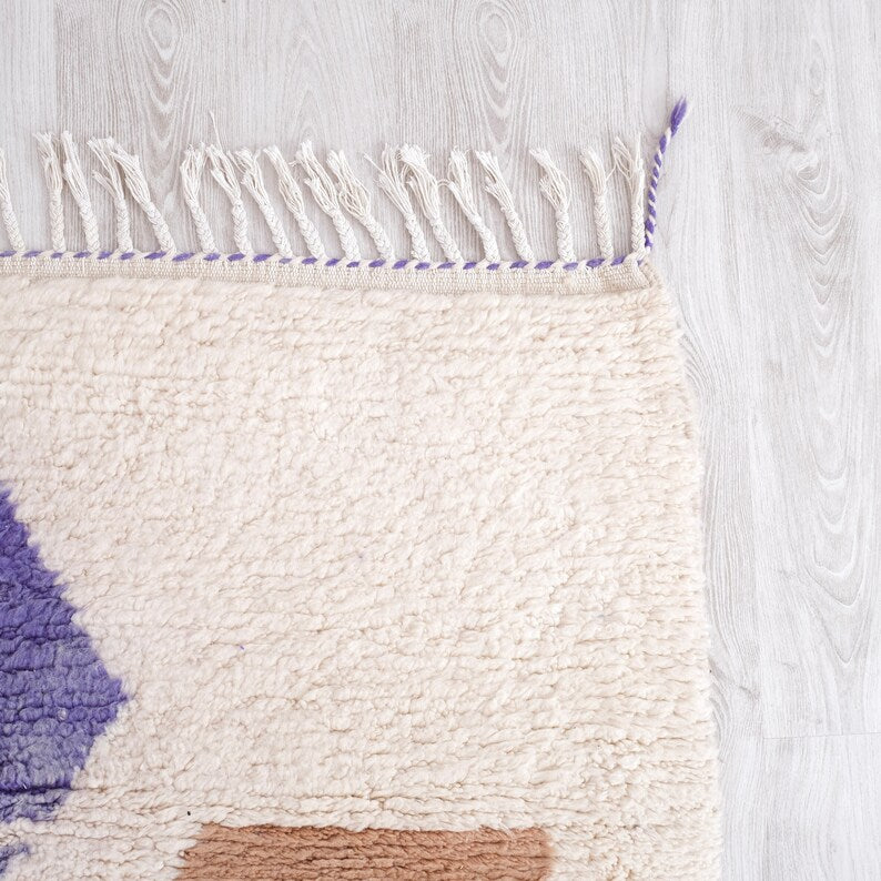 azilal carpet| soft wool |customize your size| moroccan rug