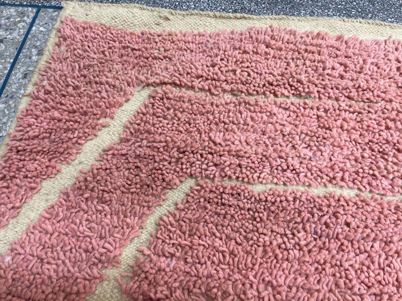 Pink mrirt carpet| soft wool |customize your size| moroccan rug