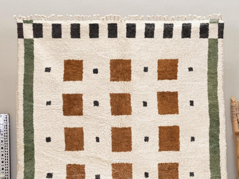 Handmad berber rug| soft wool |customize your size