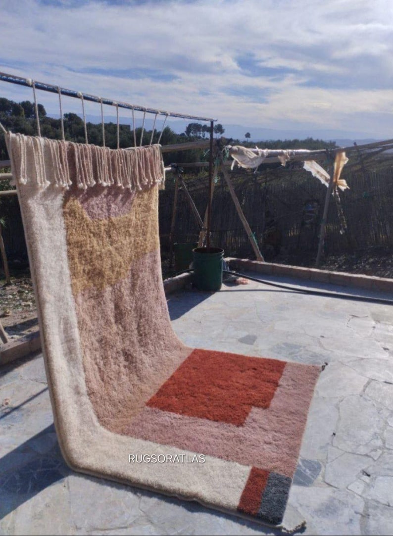 Natural carpet| soft wool |customize your size