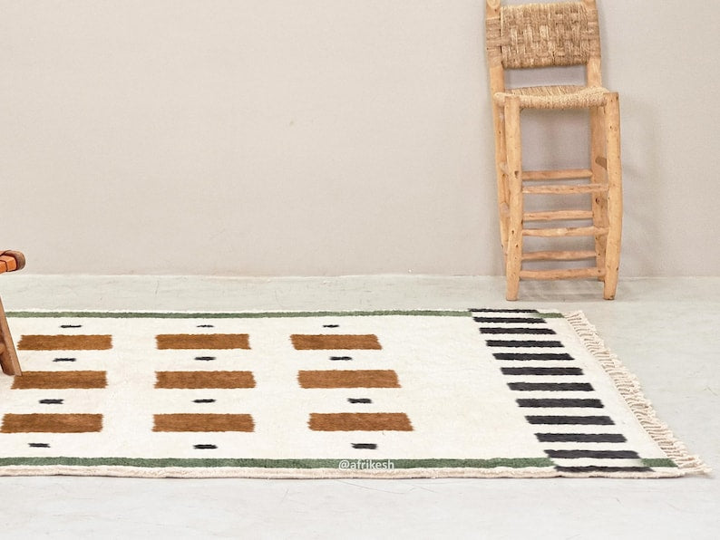 Handmad berber rug| soft wool |customize your size