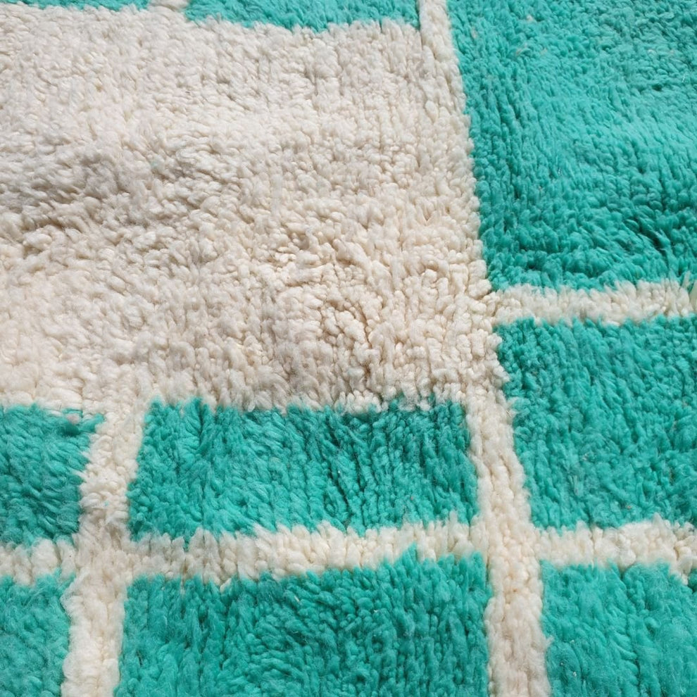 Natural green mrirt carpet| soft wool |customize your size| moroccan rug