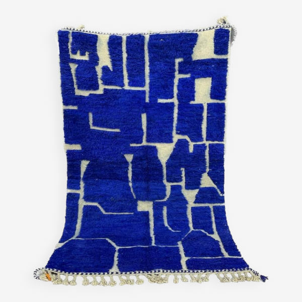 Blue Mrirt carpet| soft wool |customize your size| moroccan rug