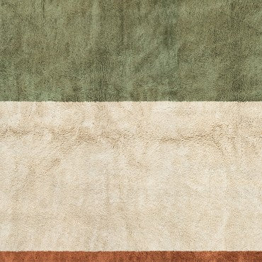 Handmade green mrirt rug| soft wool |customize your size