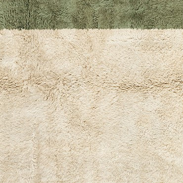 Handmade green mrirt rug| soft wool |customize your size