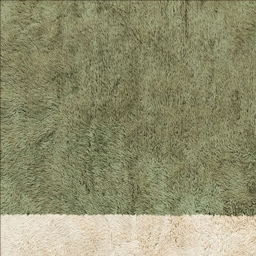 Handmade green mrirt rug| soft wool |customize your size