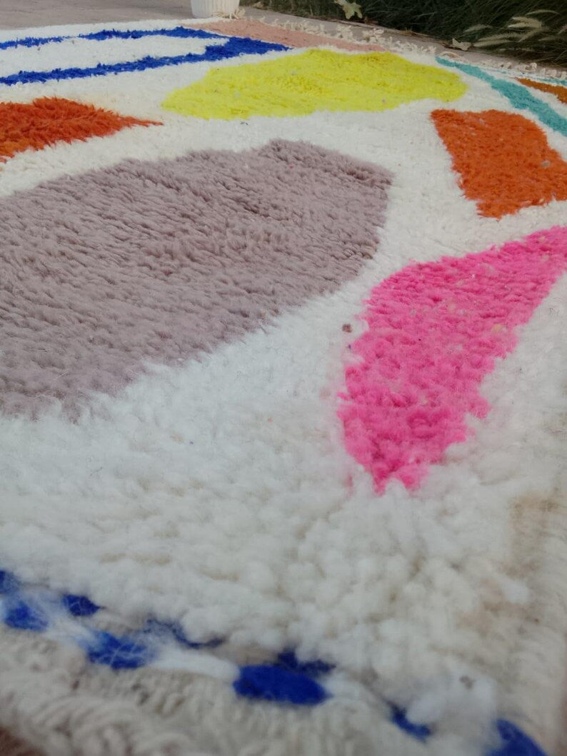 azilal carpet| soft wool |customize your size| moroccan rug