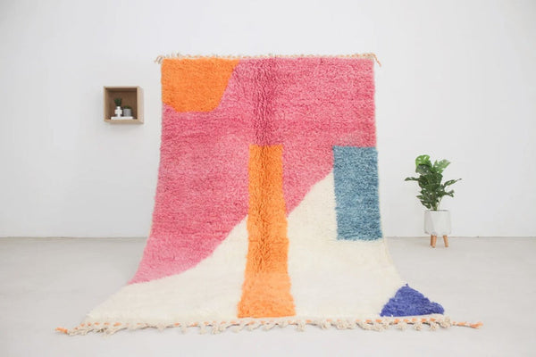 Tifratin Multicolore mrirt carpet| soft wool |customize your size| moroccan rug