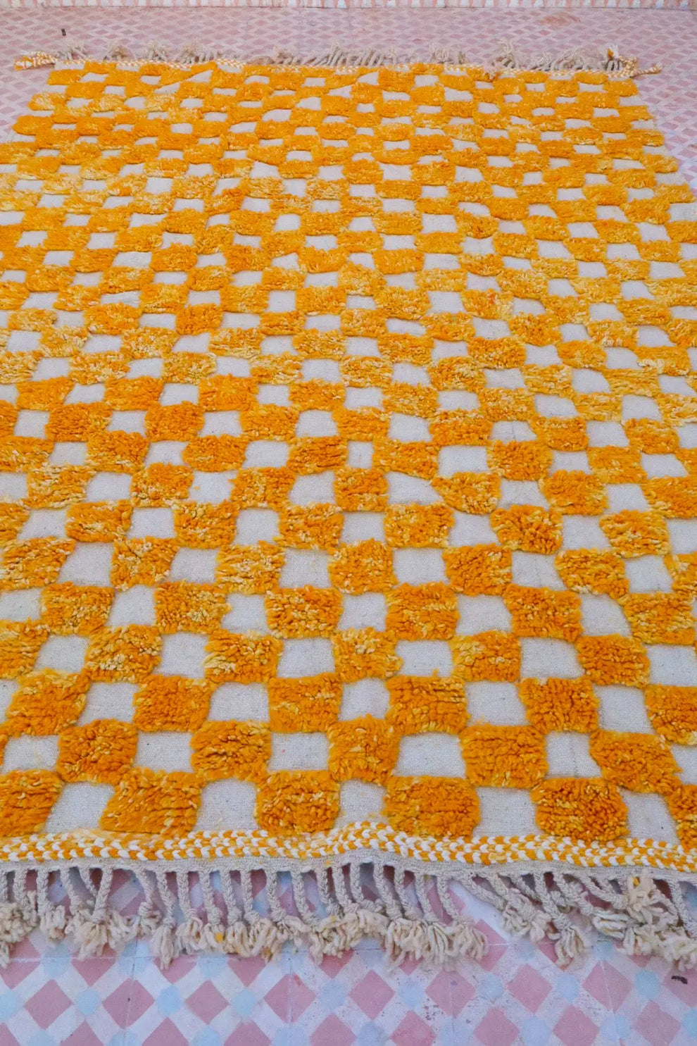Orange 🧡 mrirt carpet| soft wool |customize your size| moroccan rug