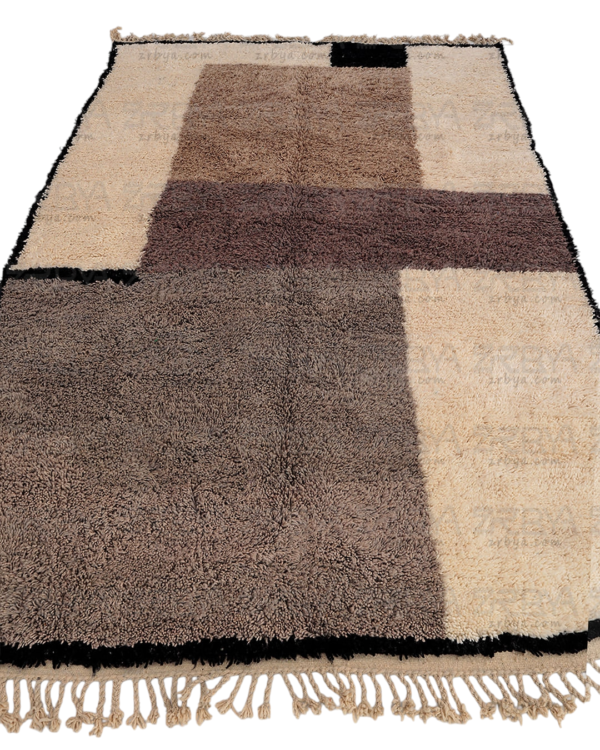 Beni ourain rug - Moroccan rug - Custom size rug - creemy rug 🤎 - Image 3
