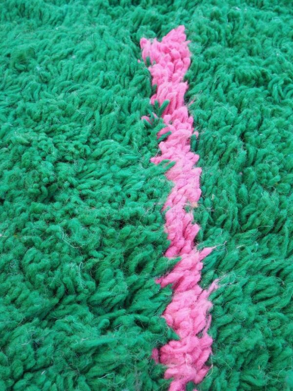 Beni ourain rug - Moroccan colorful rug - Custom size rug - pink green white and red orange - Image 3