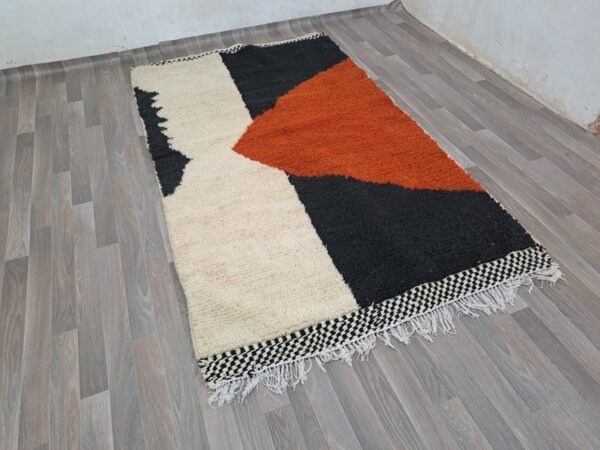 Beni ourain rug - Moroccan rug - Custom size rug - Moroccan Berber rug - Handmade rug - Moroccan rug - Wool rug - Image 3