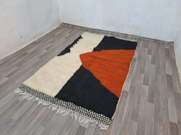 Beni ourain rug - Moroccan rug - Custom size rug - Moroccan Berber rug - Handmade rug - Moroccan rug - Wool rug - Image 4