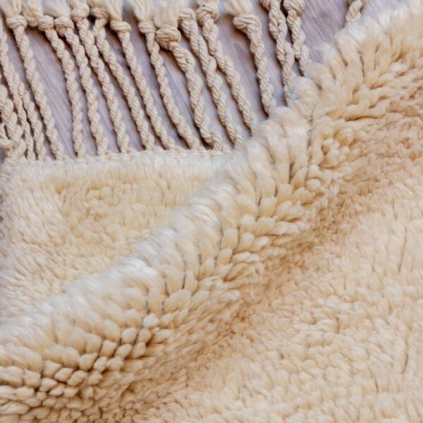 Beni ourain rug - Moroccan rug - Custom size ruccan orange Berg - Yellow border - Morober rug - Handmade rug - Moroccan rug - Wool rug - Image 2