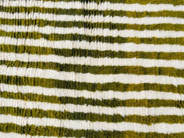 Beni ourain rug - Moroccan rug - Custom size rug - green and YELLOW - Image 8