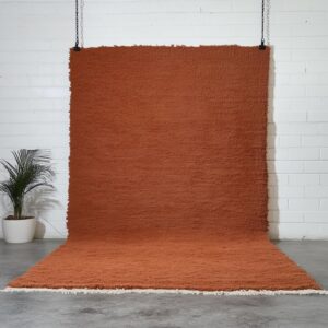 Beni ourain rug brown checkered area rug for living room, Berber checkerboard rug Customize your rug now