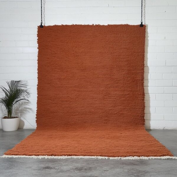 Beni ourain rug brown checkered area rug for living room, Berber checkerboard rug Customize your rug now