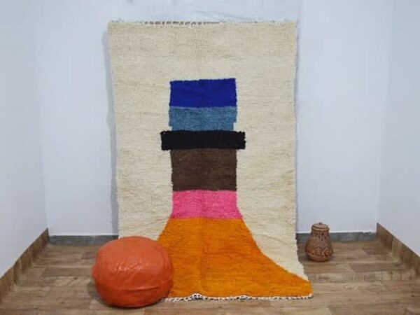 Beni ourain rug - Moroccan rug - Custom size rug - Image 2
