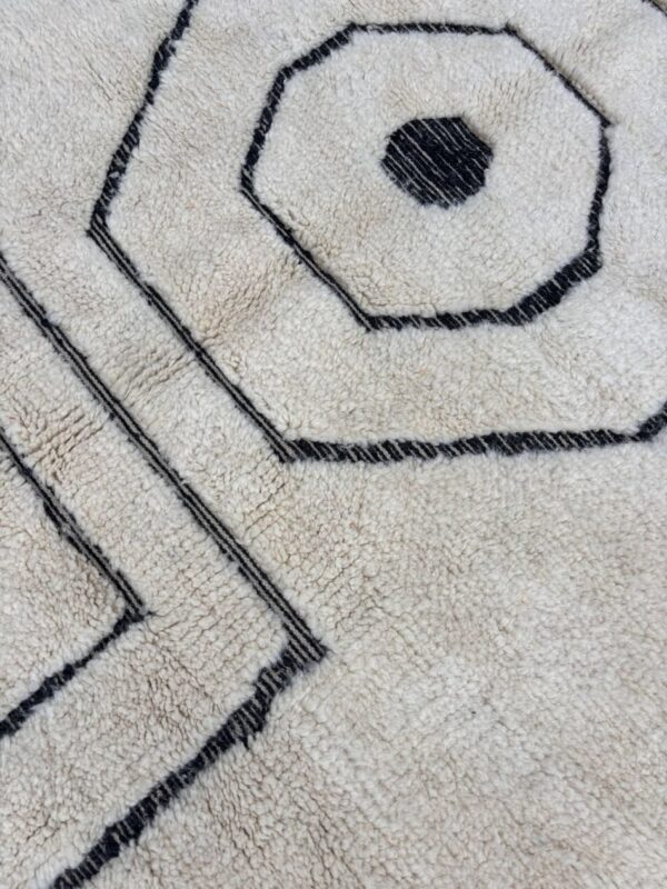 white beni ouarine rug - Moroccan rug - Custom size rug - - Image 8
