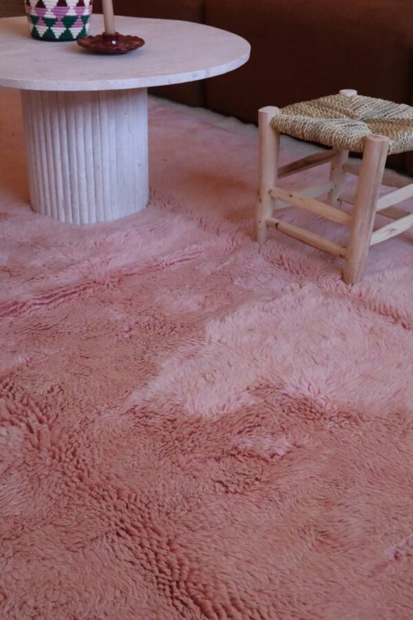 pink beni ouarine rug - Moroccan rug - Custom size rug - Image 2
