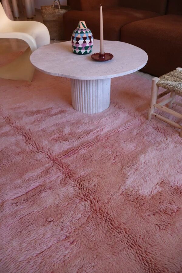 pink beni ouarine rug - Moroccan rug - Custom size rug - Image 4