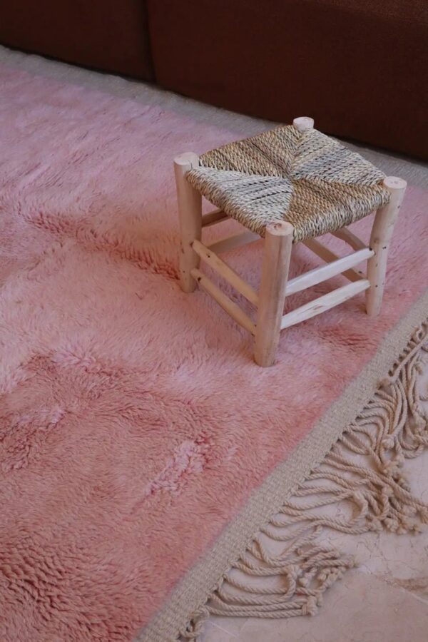 pink beni ouarine rug - Moroccan rug - Custom size rug - Image 9