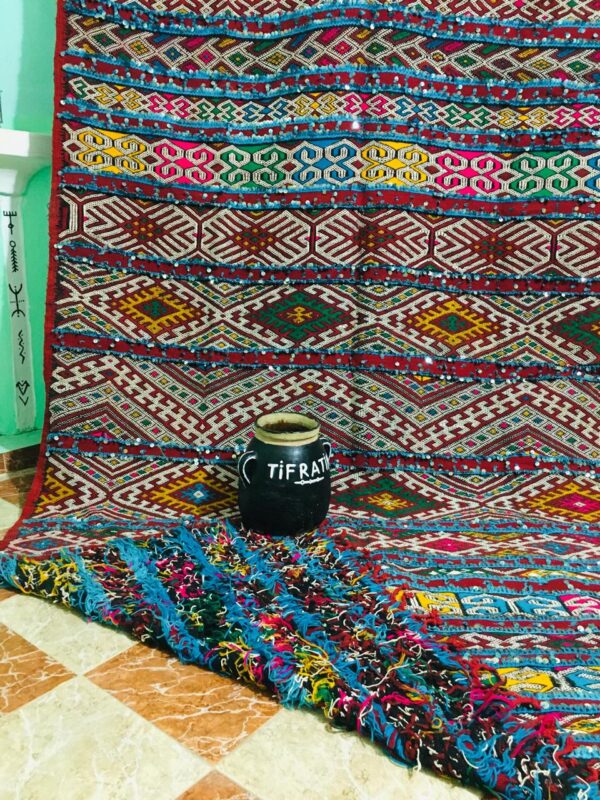 Moroccan Vintage rugs "TIGHSSALINE" 332cm x 182cm   10.8ft x 6ft